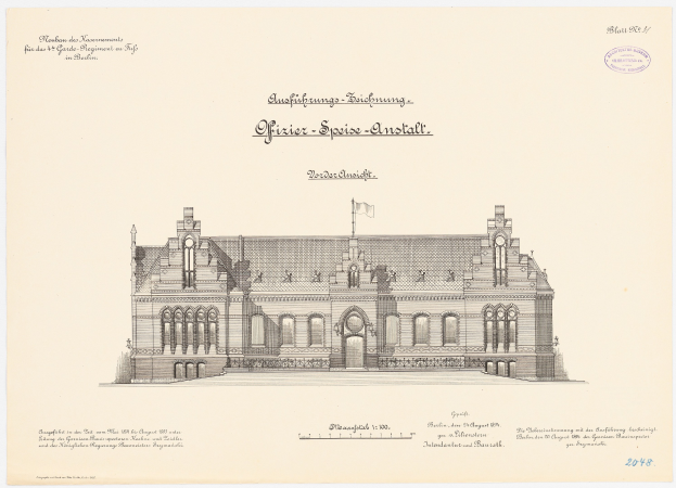 Eine Zeichnung des Deutschen Bundestagsgebäudes in Berlin mit einer Flagge darauf, begleitet von Text.