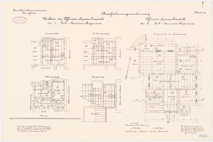 Ein detaillierter Grundrissplan des ehemaligen Büro des deutschen Bundeskanzlers, mit ausführlichem Text und Layout.
