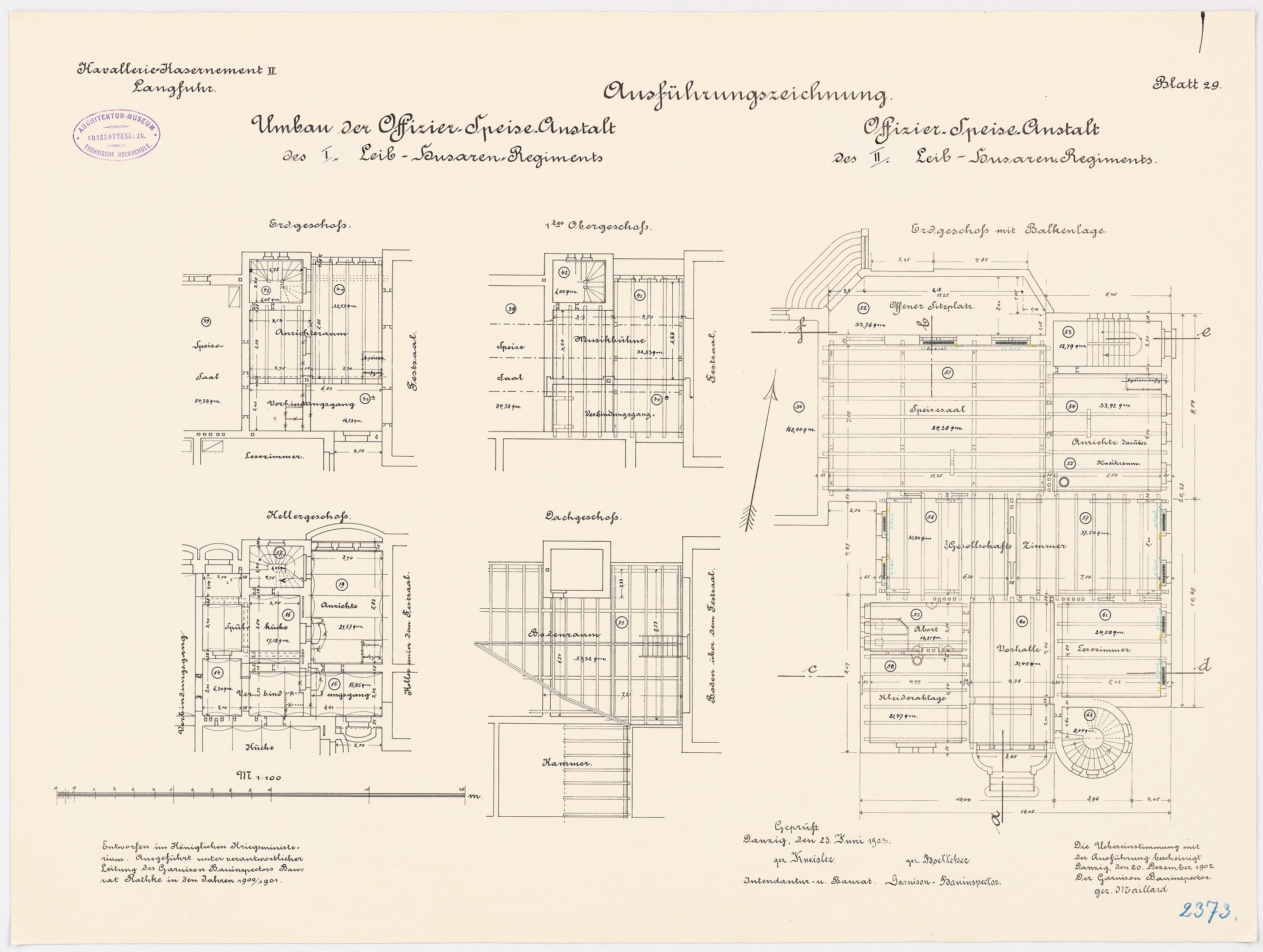 Schwarz-weißer architektonischer Grundriss des ehemaligen Bundeskanzleramts, zeigt detaillierte Layout- und Annotationspläne.